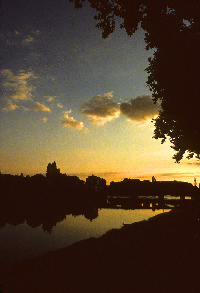 france river sunset