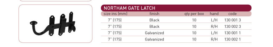 door gate handle lateches