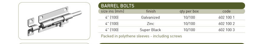 bolts braces