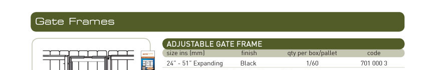 gate frames anti sag attachment kit