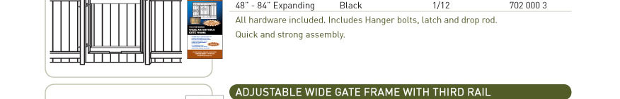 gate frames anti sag attachment kit