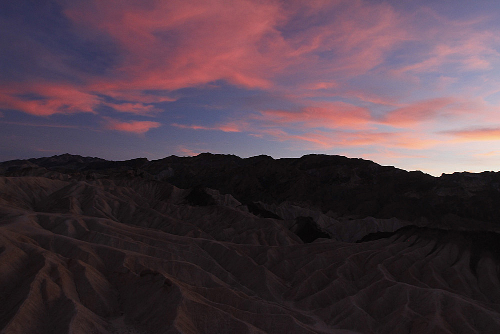 zabriski point sunser