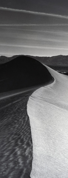 death valley dune desert photo black and white
