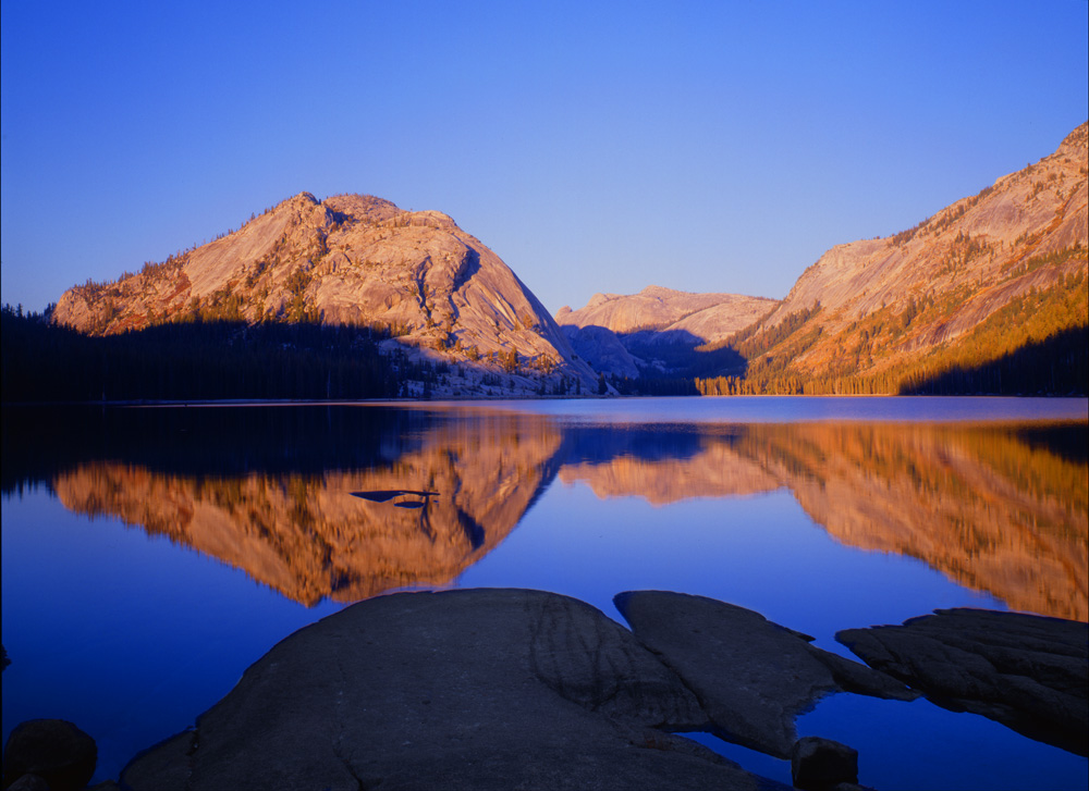 lake tenaya sunset